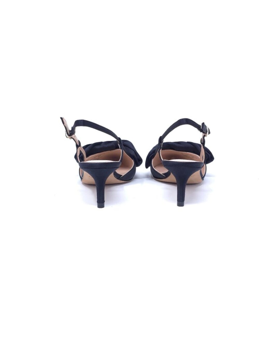 Kate Spade Marseille Satin Bow Slingback Dress Pumps Size 6B Black - Picture 4 of 11